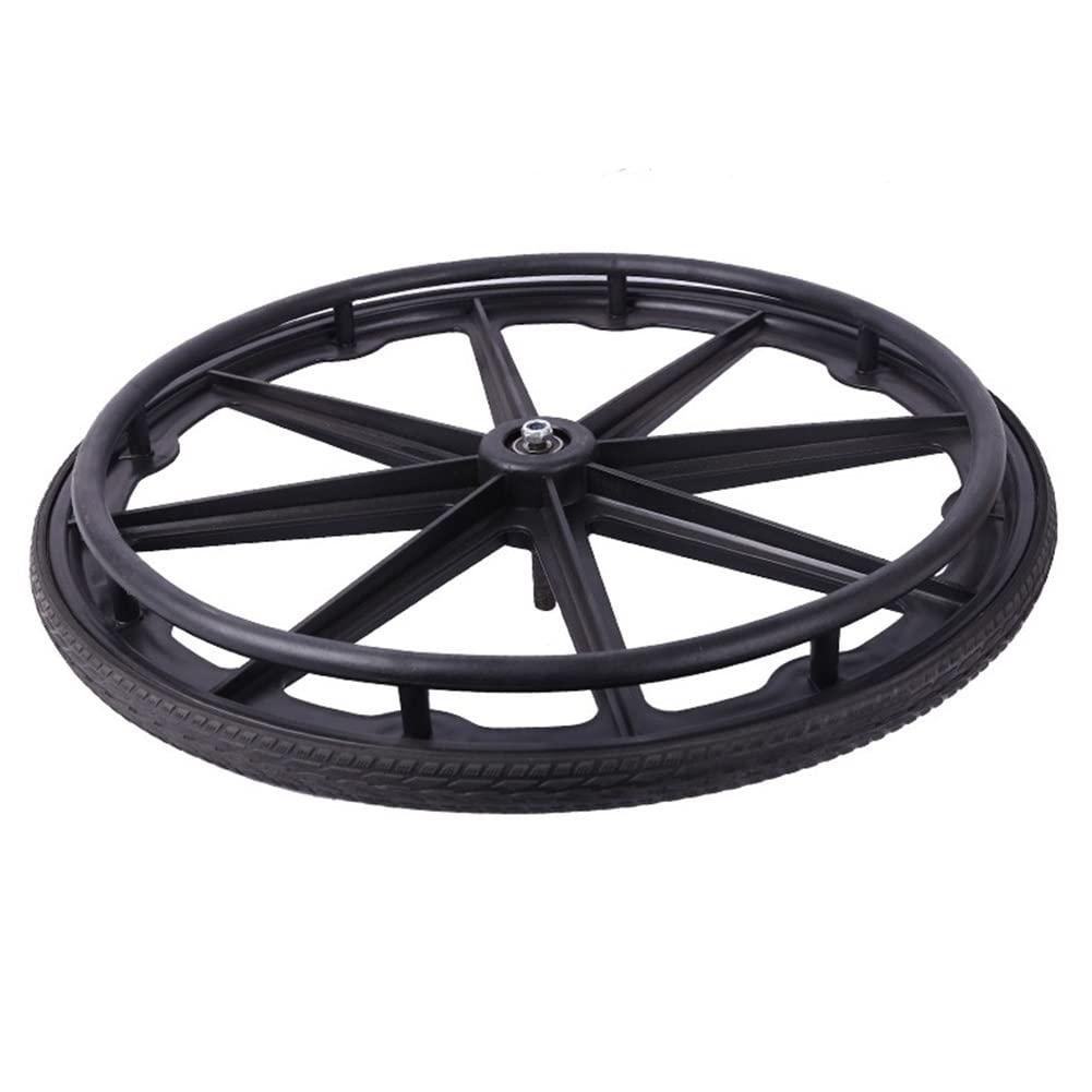 Rueda Trasera Para Silla De Ruedas Manual De 24 Pulgadas, Reemplazo De Rueda Sólida Para Discapacitados, Sillas De Ruedas Para Personas Mayores Para El Cuidado De La Salud, Rodamientos De 1/2", Color
