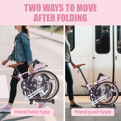 20 Inch Folding Bike for Adults, 7-Speed Foldable Bike for