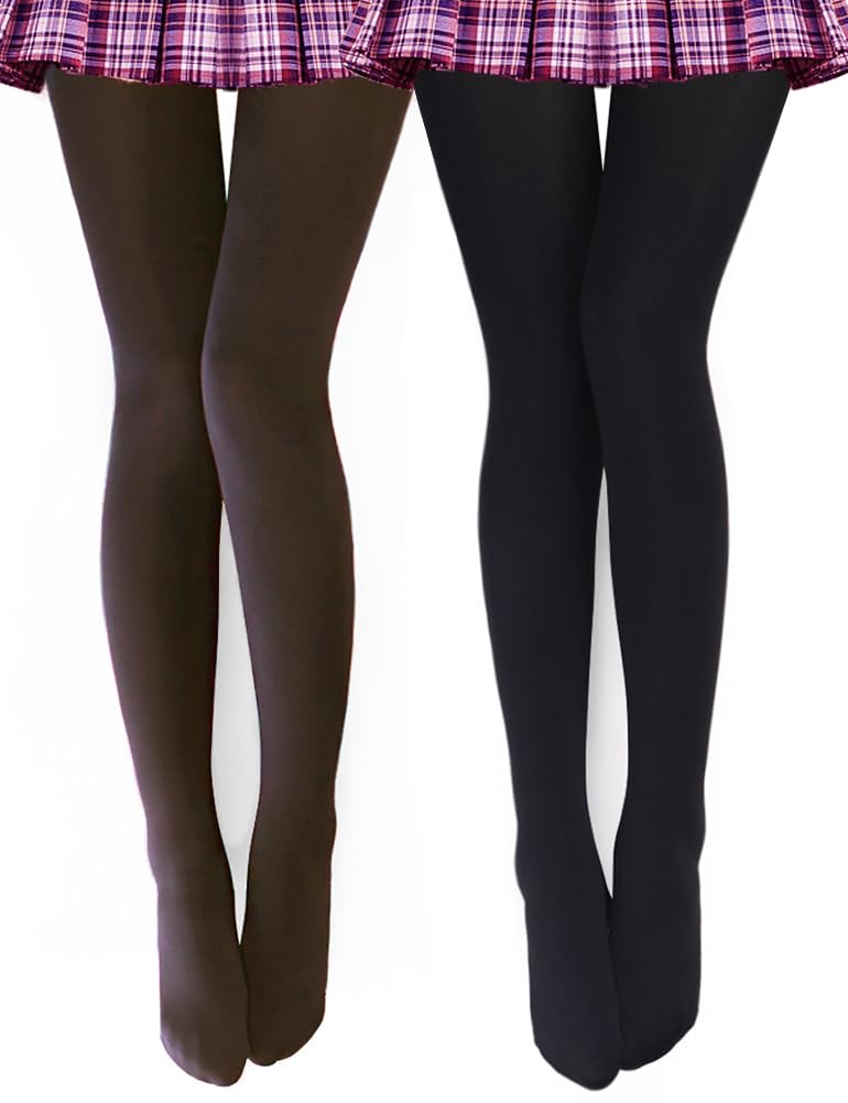 VERO MONTE Womens Opaque Fleece Lined Tights Colorful Warm Winter Thermal Tights