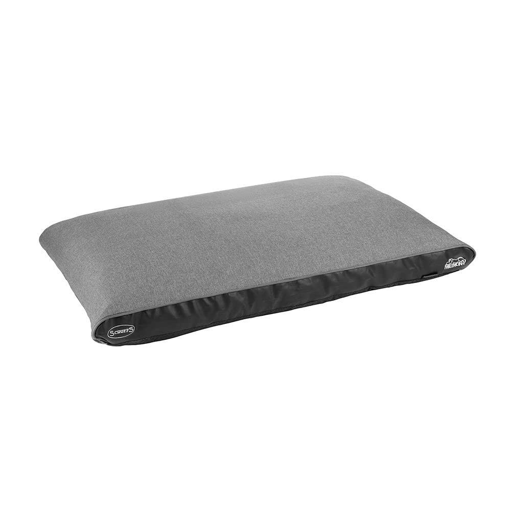 Scruffs Hilton Memory Foam Orthopaedic Pillow (L), 100 x 70 x 6cm, Grey