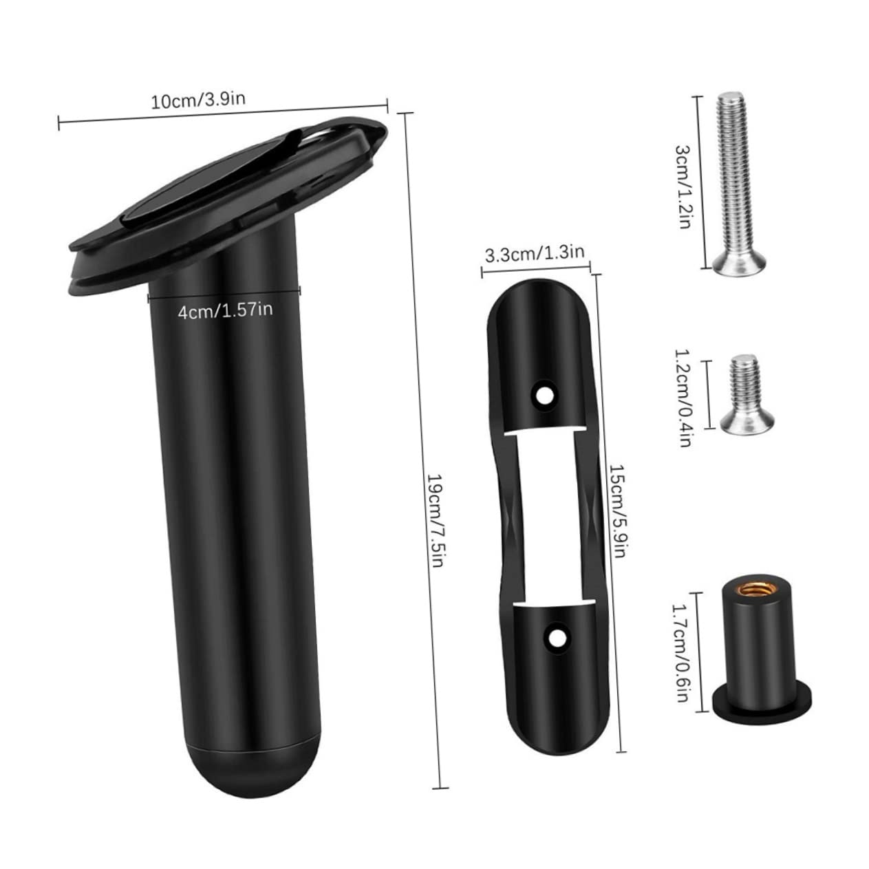 INOOMP 1 Set Staffa di Pesca Supporto per Canna Pesce Strumento del Basamento Accessori per Barche Pesca Accessori per Kayak Canna Pesca Portacanne per Barche Pesca Kayak