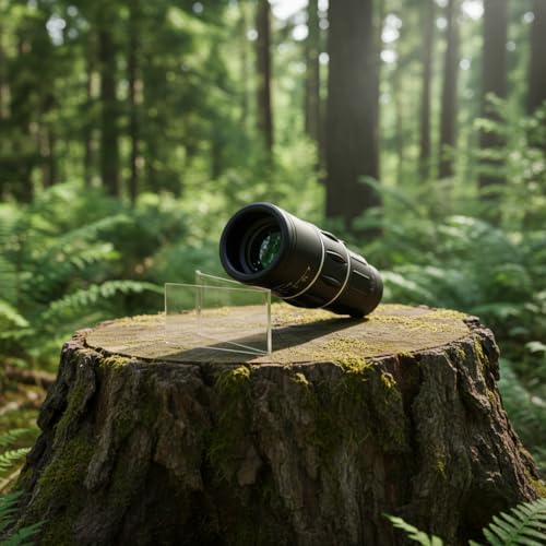 Image of 16x52 Monocular Telescope, Portable HD for Outdoor Bird Watching Black