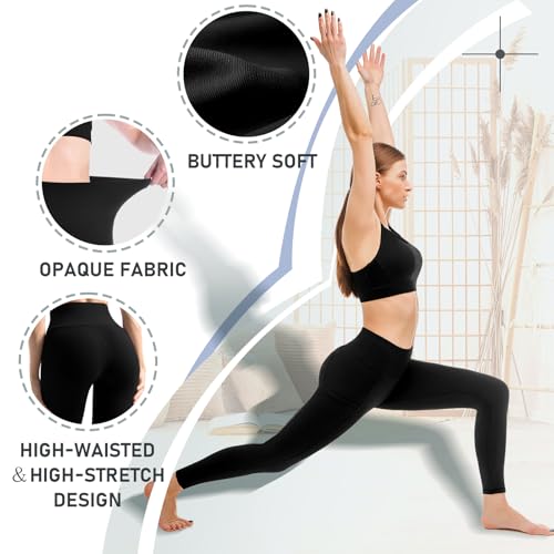 walifrey leggings with pockets for women 2 packswomen39s high waisted yoga leggings gym for workout