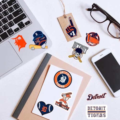 Image of 50 PCS American Sport Team Stickers Pack for Water Bottle, Laptop, Bicycle, Computer, Motorcycle, Travel Case, Car Decal Decoration Sticker