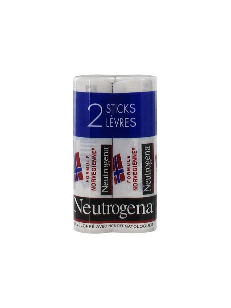 Neutrogena Lips Stick 2x4.8g, clear