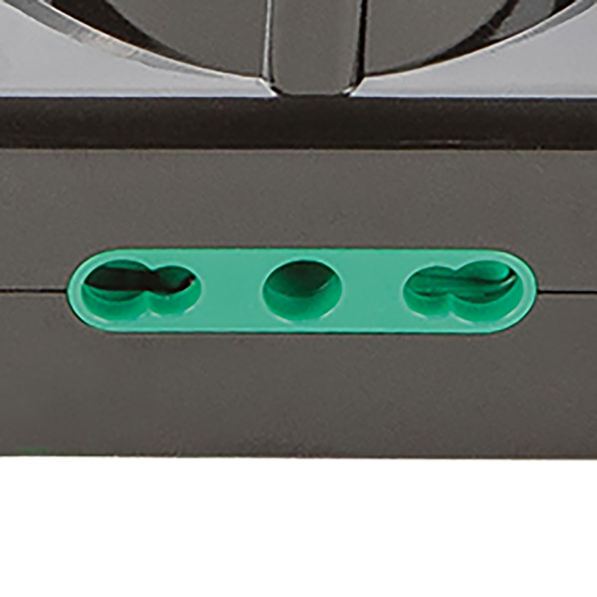 FANTON Multipresa TRIAX 2 prese bipasso-schuko 4 prese bipasso cavo 1,5m spina a squadra 10A interruttore di sicurezza nero