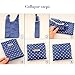 Cloth Tote Bags, Reusable, Foldable, Recycle for Shopping, Fits in Pocket, Eco Friendly for Groceries, Water Resistant, Lightweight, Strong & Durable Large (6Pack)