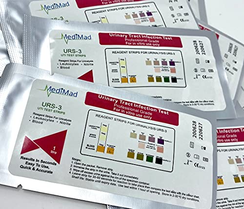 UTI Urine Test Strips Urinary Tract Infection Cystitis Tests Nitrite, Leukocytes and Blood - 2 Individual Tests…