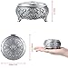 Hipiwe Metal Jewelry Box Vintage Ring Holder Trinket Organizer Small Round Earring Necklace Storage Box Jewelry Display Box Keepsake Box Decorative Jewelry Box Gift for Women