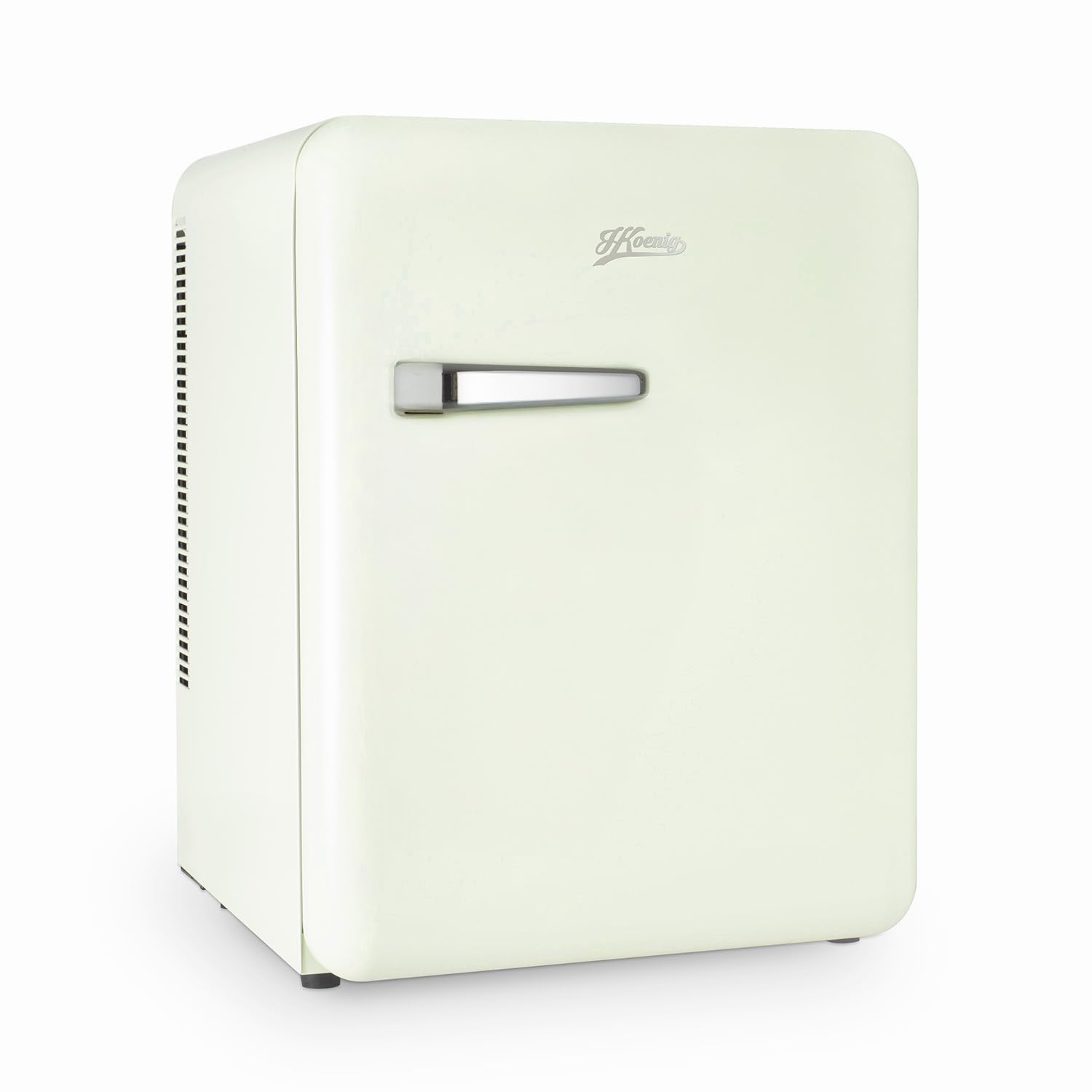H.Koenig Mini Bar Vintage 31L TOAD7, Mini Frigo de Chambre Compact, Aliments, Boissons, Cosmétiques, Design vintage, Température réglable 6°-15°C, 24 dB, Couleur Vert