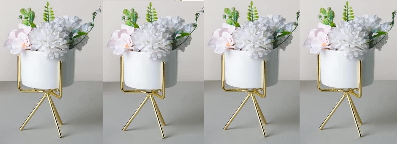 Lavish Craft Planter stand indoor rustproof durable stylish modern shelf living room sturdy stable decor decoration Pot Stand mid century - Small (Set of 4) (B0BR7YJRTS) Amazon Price History, Amazon Price Tracker