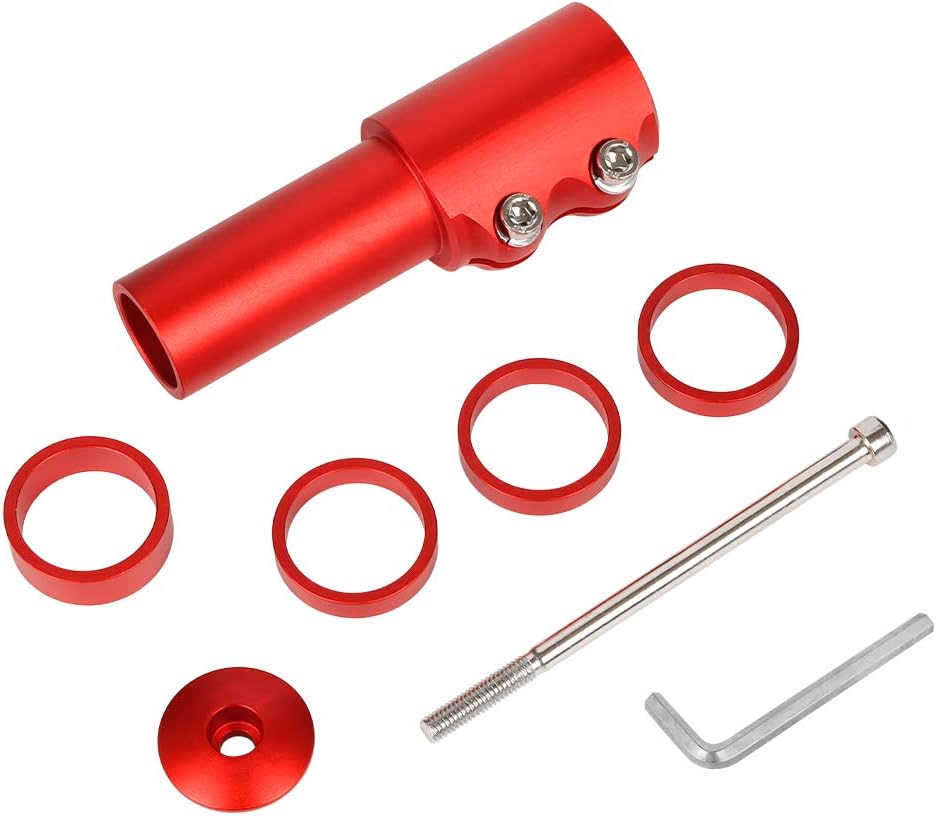 Flash Deals - 60% OFF Emoly Bike Stem Riser, MTB Handlebar Riser Extender Bicycle Aluminium Alloy Head up Adapter for Mountain Bike, Road Bike, MTB, BMX, Red Best Promo Emoly Bike Stem Riser, MTB Handlebar Riser Extender Bicycle Aluminium Alloy Head up Adapter for Mountain Bike, Road Bike, MTB, BMX, Red