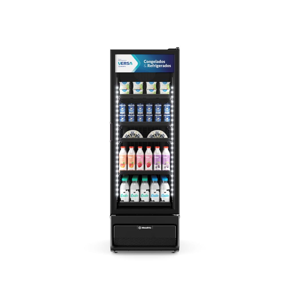 Freezer e Expositor Multitemperatura Versa All Black 557 Litros