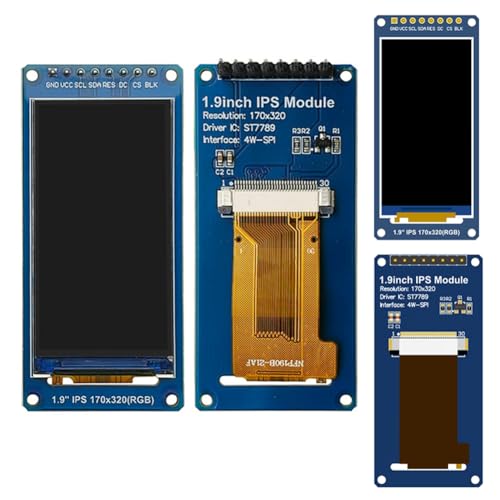 Image of 1.9 inch SPI LCD Display Module 170x320 IPS Screen ST 7789 with 65K RGB Colors Compatible with Arduino