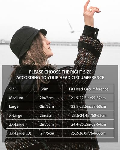 Image of XXL Oversize Bucket Hat Reversible, XL L M S Fisherman Sun Cap With Chin Strap, Travel Beach Outdoor Hat For Men Women
