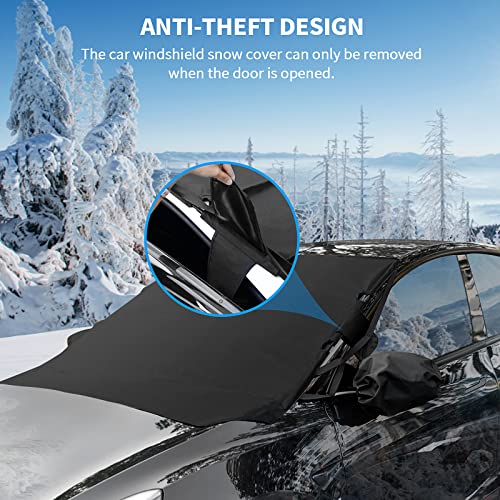 Rilsen Windshield Sun Cover For Toyota Tacoma 2016-2021 Summer Car Sunscreen With Side Mirrors Cover All Weather Winter & Summer Front Window Automotive Covers Sun & Snow-Shade #TOP5