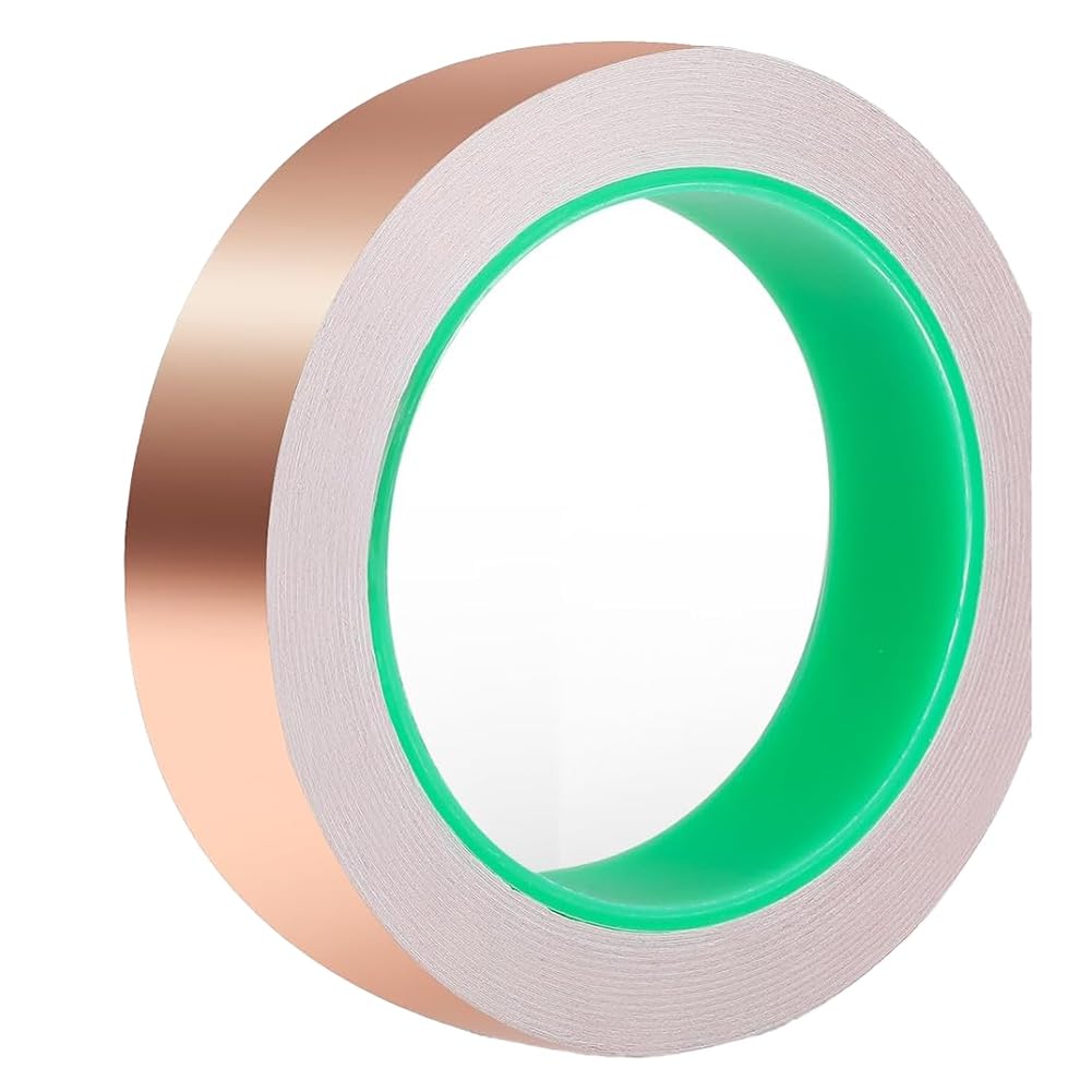 Ijsdnvjndx As Shown Copper Tape, Copper Foil Tape (1Inchx72.2ft), Copper Tape Conductive Adhesive, Copper Foil Tape For Stained Glass Guitar