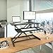 Standing Desk with Height Adjustable – FEZIBO 32 inches Stand Up Black Desk Converter, Ergonomic Tabletop Workstation Riser Black