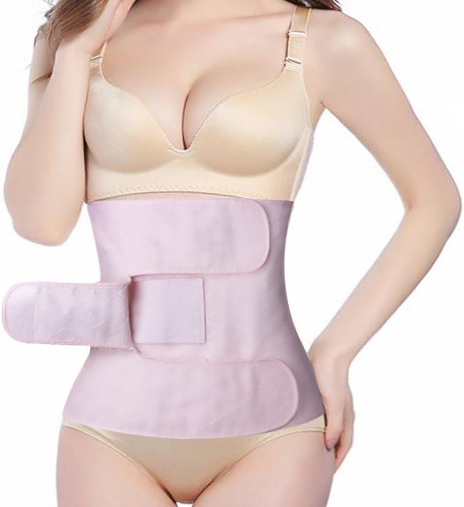 Post C-Section Recovery Belly Band Abdominal Binder C Section Csection Recovery Stomach Wrap After Surgery Pink