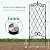 AMAGABELI GARDEN & HOME 4 Pack Garden Trellis for Climbing Plants Outdoor 47” x 16” Garden Fencing Decorative Plant Trellis Vegetables and Rose Trellis for Ivy Cucumbers Black