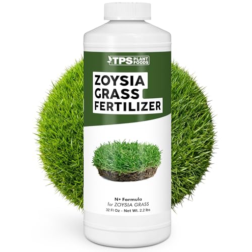 Zoysia Grass Fertilizer – Liquid Lawn Food for Dense Turf, Rich Green Color & Strong Root Development, 32 oz