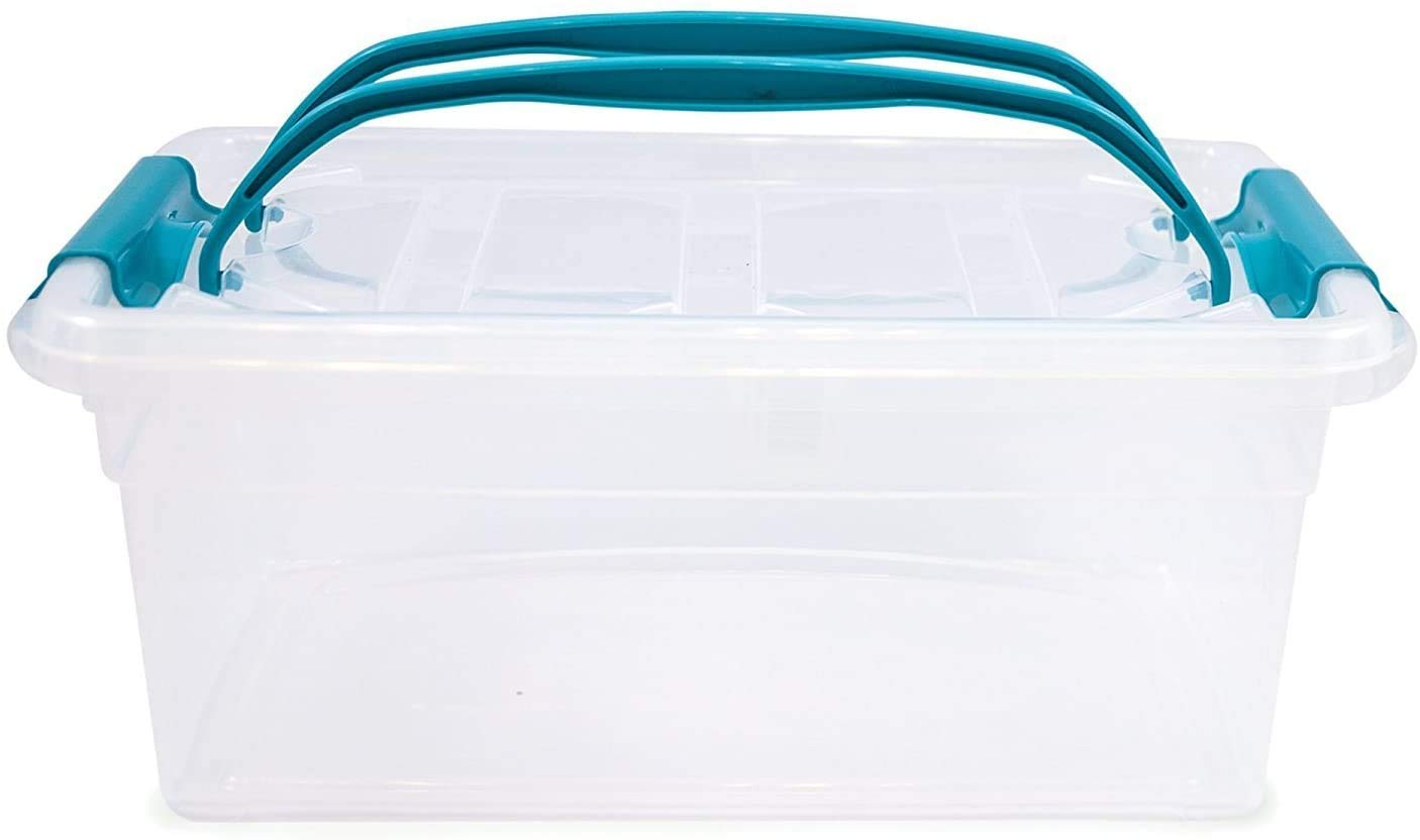 Whitefurze 2 x Carry Box 5 Litre Clear S14C050T