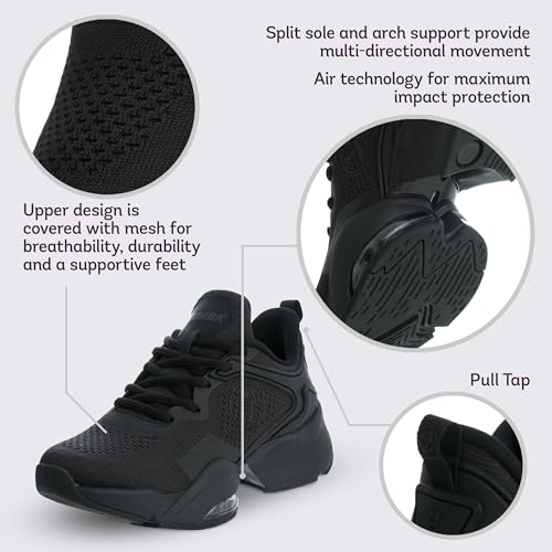 Image of ZUMBA Shoes for Women, Air Stomp Remix II - Workout Shoes for Women, Gym or Dance Sneakers, Enhanced Comfort, Arch Support, Breathable Mesh, Durable & Impact-Absorbing