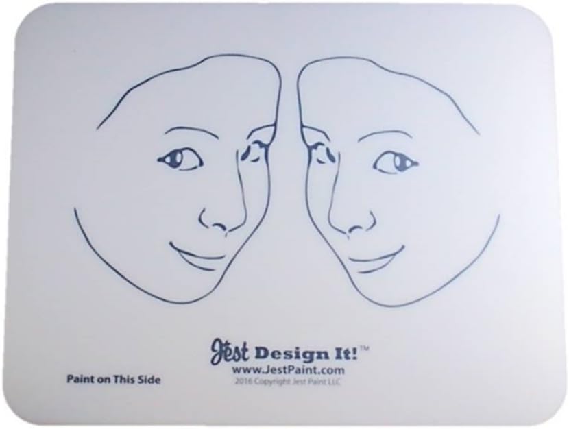 Jest Design It Face Painting Practice Board - 2 Side View Kids