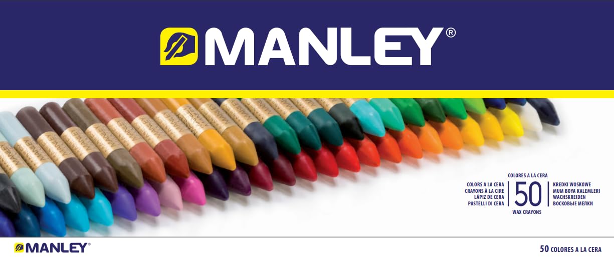 Manley MNC00088 kredki świecowe, 50 sztuk
