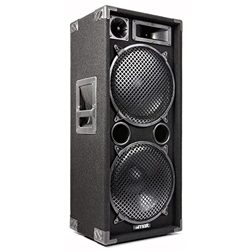 MAX SP212 DJ Disco Party PA Speaker Dual 12" Woofers Full Range Drivers 1400W