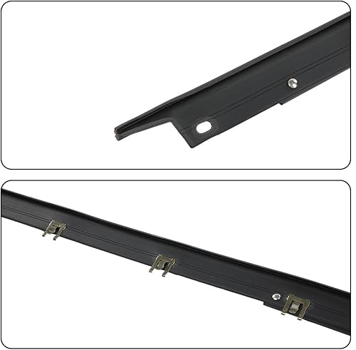 Miniatura 6 de G-PLUS Par de burletes de fieltro para ventana con cinturón de remaches exterior compatible con Chevy Corvette C4 (cupé y convertible) 1984-1996