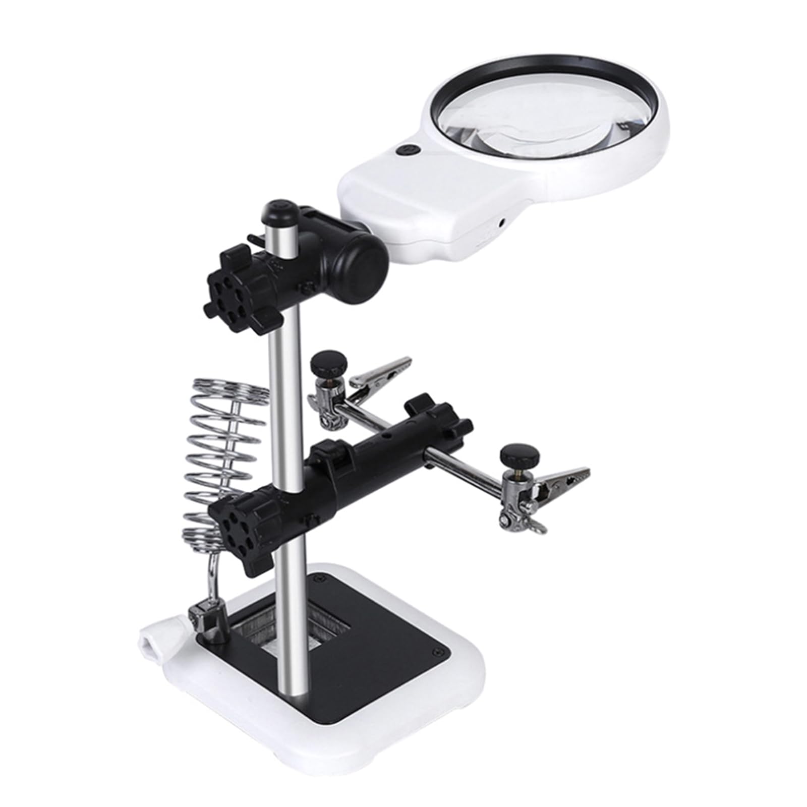 CHENZILIN LED Light Magnifier Soldering Station Desk Lamp Helping Hands Repair Clamp Auxiliary Clip Stand