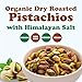 Food to Live Organic Dry Roasted Pistachio with Himalayan Salt, 8 Ounces – Oven Roasted Whole Nuts, No Shell, Lightly Salted, No Oil Added, High in Protein. Non-GMO, Vegan, Kosher, Bulk