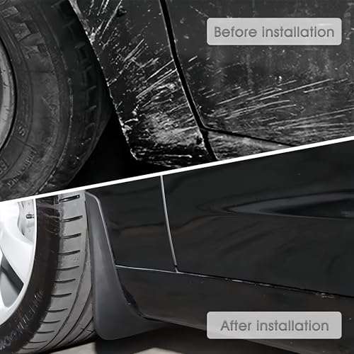 Guardabarros para Tesla Model 3 y Y: protección total contra salpicaduras en carretera. 4
