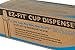 San Jamar One-Size-Fits-All Ez-Fit In-Counter Cup Dispenser Fits 8-46 Oz Cups with Interchangeable Gaskets for Restaurants, Dining Halls, and Fast Food, Plastic, 18 Inches, Black