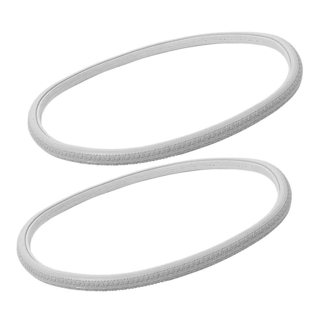 2 Neumáticos Macizos de PU para Silla de Ruedas 24 Pulgadas