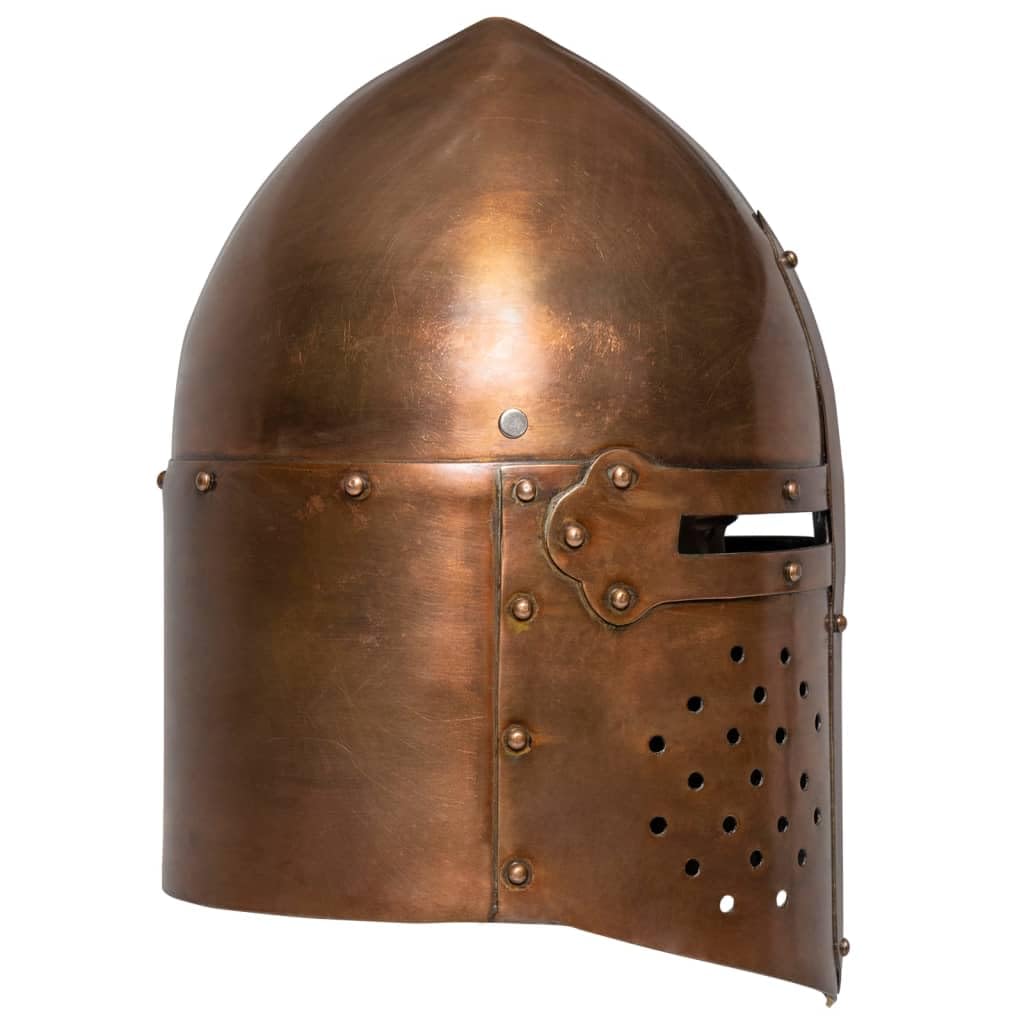 Genérico Réplica de Casco de Caballero Medieval Antiguo Larp Acero Cobre,Arte y Ocio,Hobbies y Artes Creativas,Coleccionables,Armas coleccionables-286225