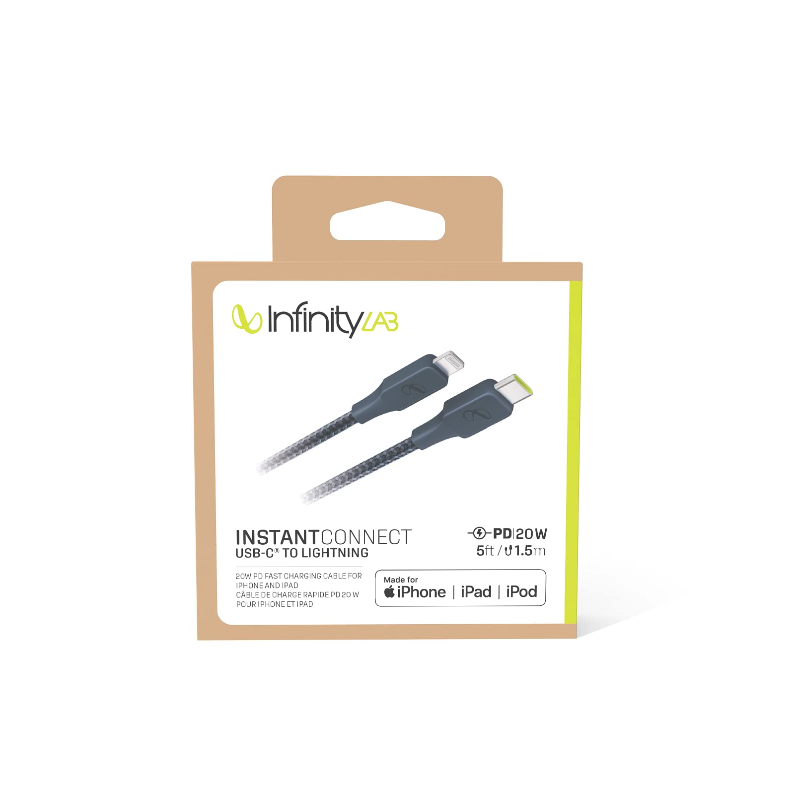 Infinitylab by Harman - InstantConnect Kablo USB-C Lightning,Mavi1.5m
