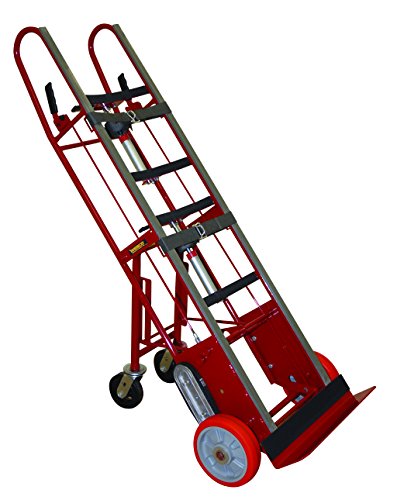 Wesco 230077 Steel Heavy Duty Auto Rewind Appliance Truck With Swivel Casters, 10" Polyurethane Wheels, 1800-Lb. Capacity, 27" Width X 78" Height X 16" Depth #TOP24