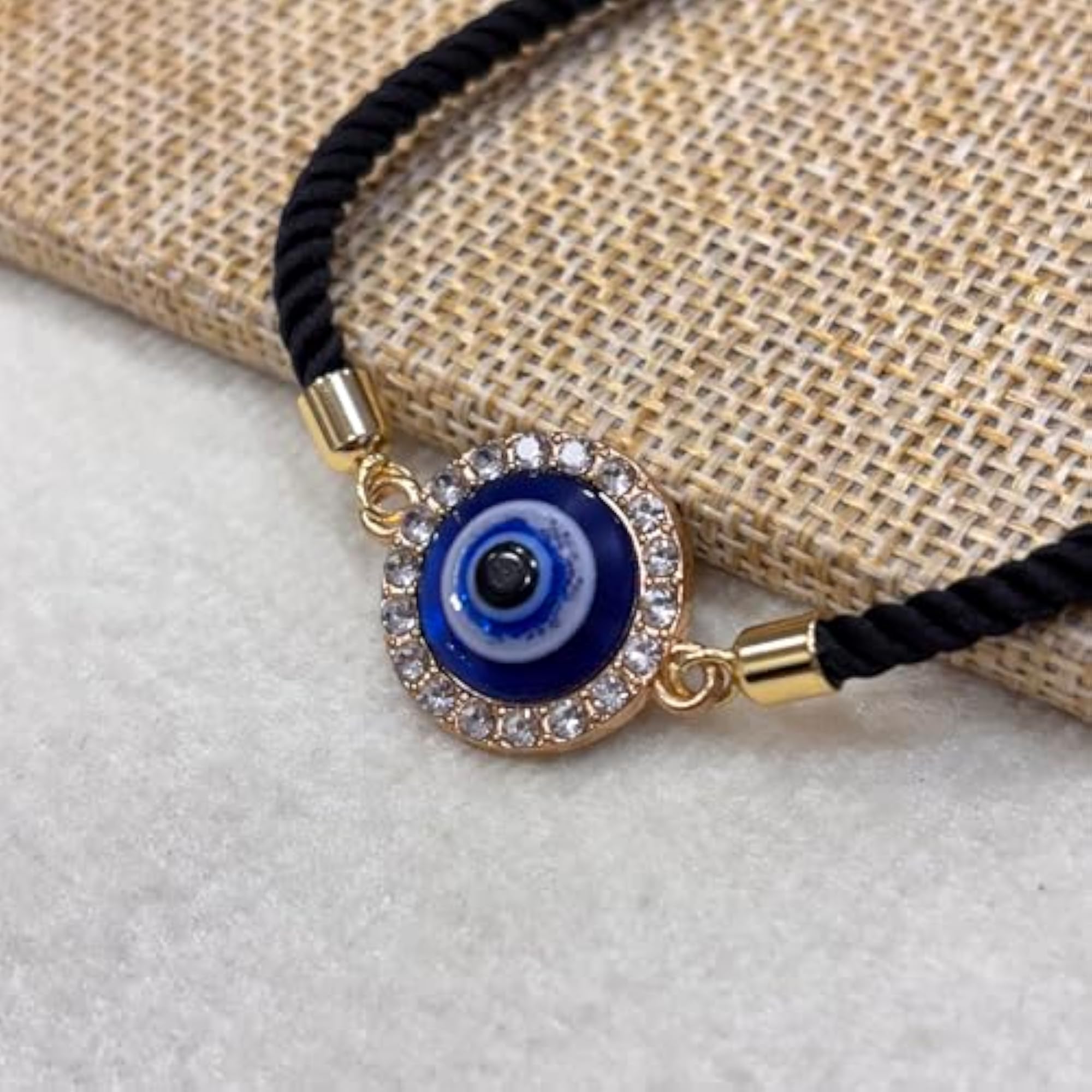Nylon Evil Eye Bracelet, Adjustable Rakhi Gift