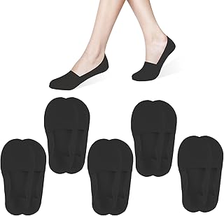 Womens No Show Socks, Invisible Cotton Socks Ultra Low Cut Short Socks Non Slip Dress Sheer Socks Liners for women - Buy now