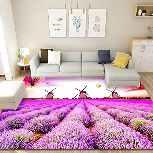 Tapis de chambre garçon violet 50x80cm moderne pour déco ado - 2