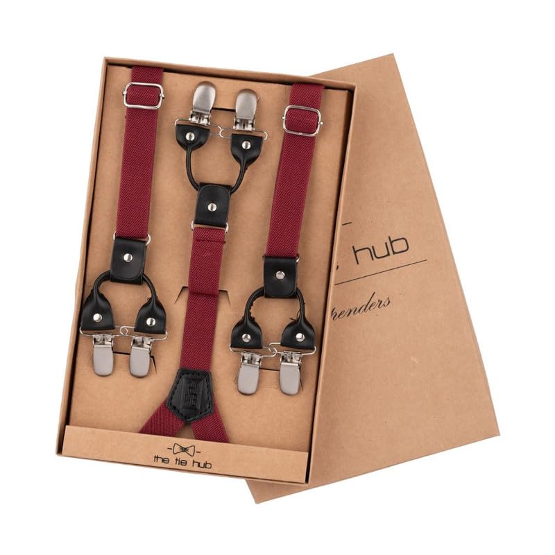 Image of The Tie Hub Ringside Y-Back Slim Fit Suspender for Men