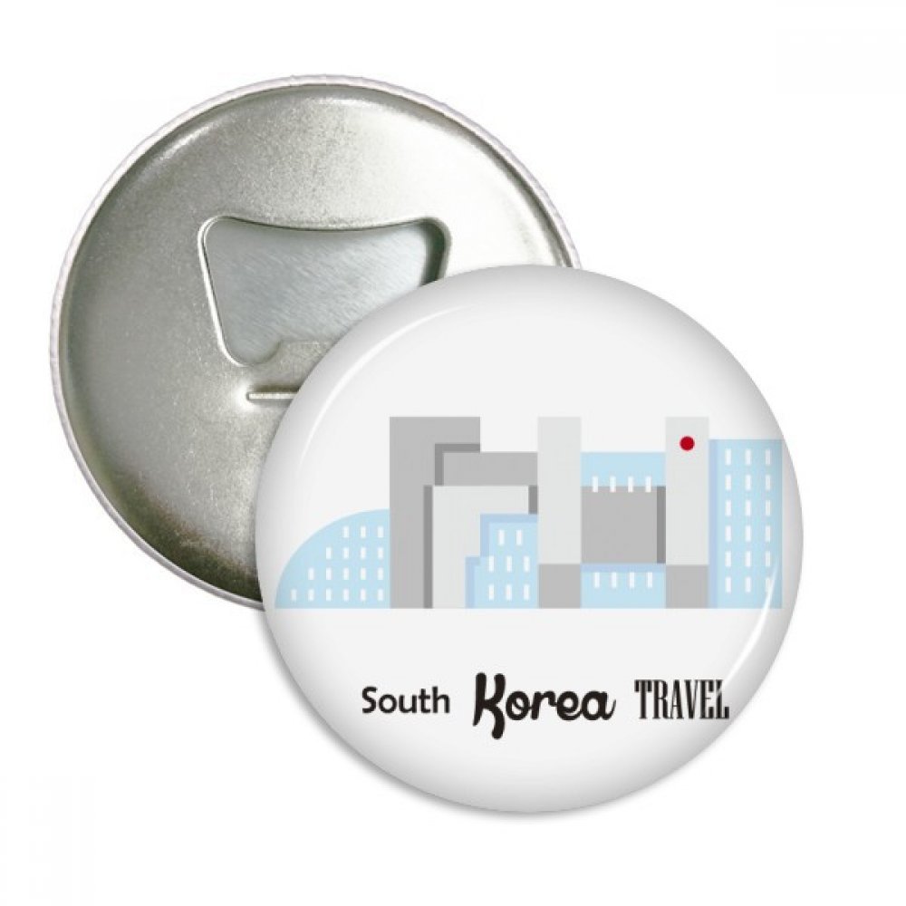 Décapsuleur aimant de réfrigérateur Corée du Sud badge bouton rond x3