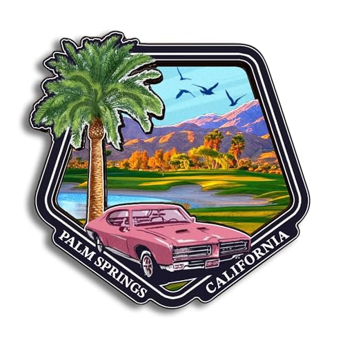 Imán Refrigerador Palm Springs California 3D Artesanal