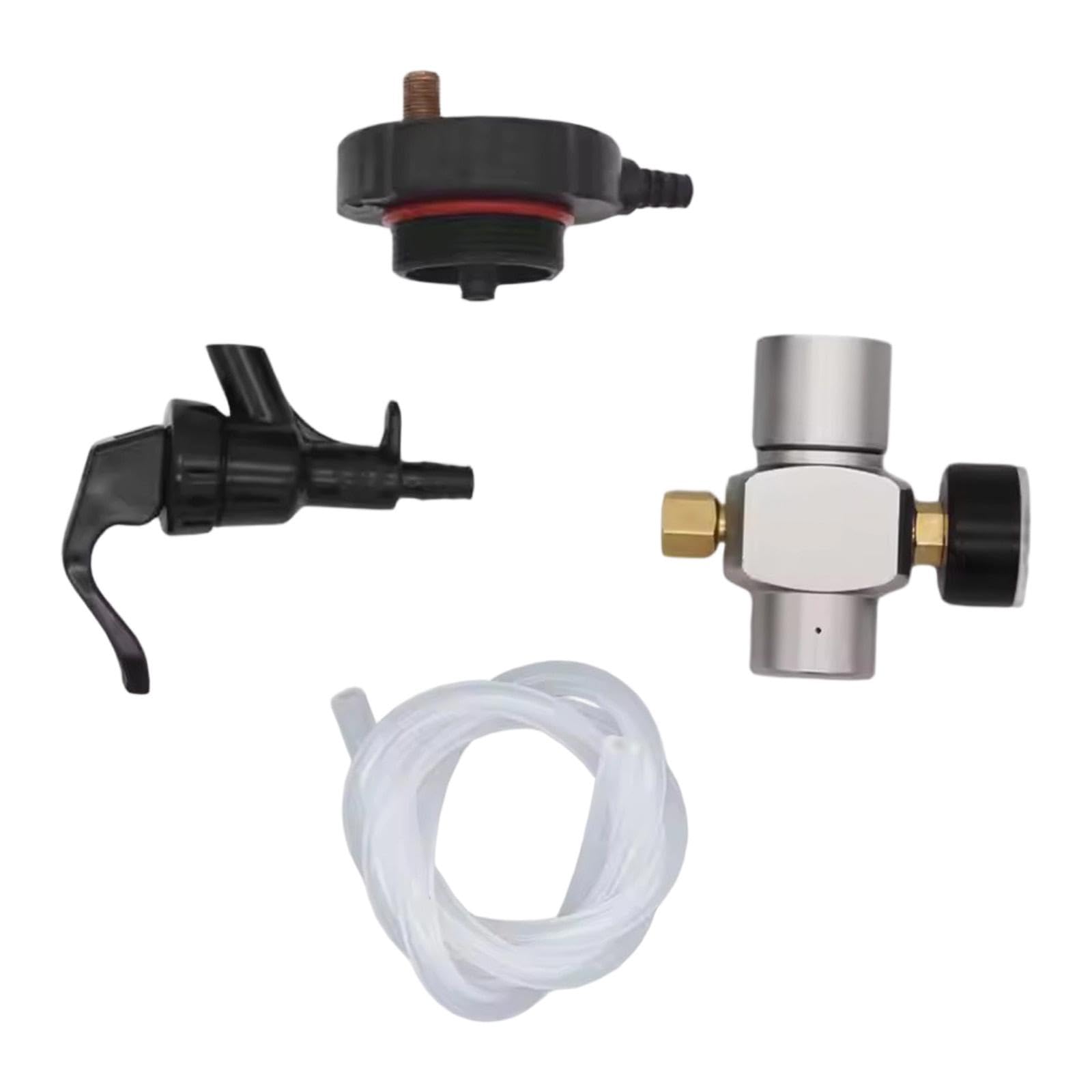 Mini Keg Dispenser Set mit Komplettem Zubehör Wie Bierleitung CO2 Silikonschlauch Und Zapfhahn Zum Leichten Transport für Ausflüge Wohnmobil Ba