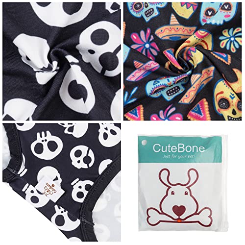 Image of CuteBone Dog Shirts 2-Pack Soft Pet Clothes Breathable Summer Vest for Small Puppy and Stretchy Cat Apparel