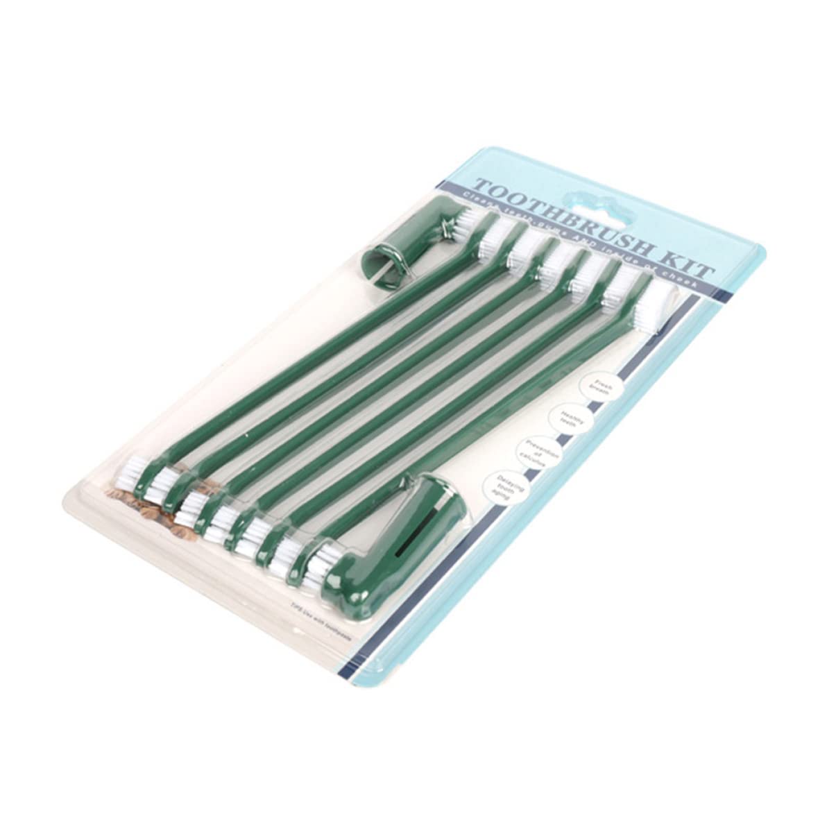 VANZACK Puppy Toothbrush Kit Dog Tooth Brushing Set Non-Slip Grip for Healthy Pet Oral Care