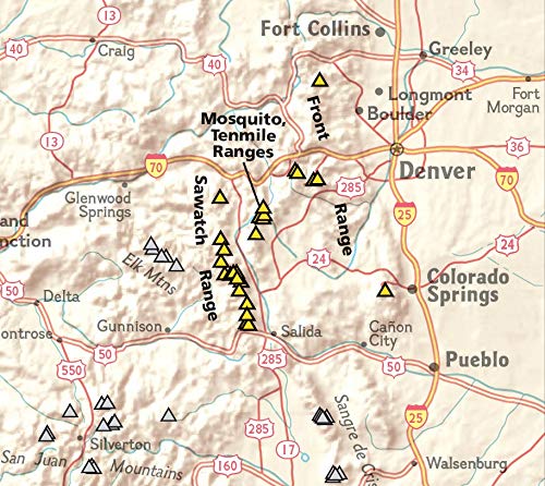 Colorado 14ers [Map Pack Bundle] (National Geographic Trails Illustrated Map) - Image 2