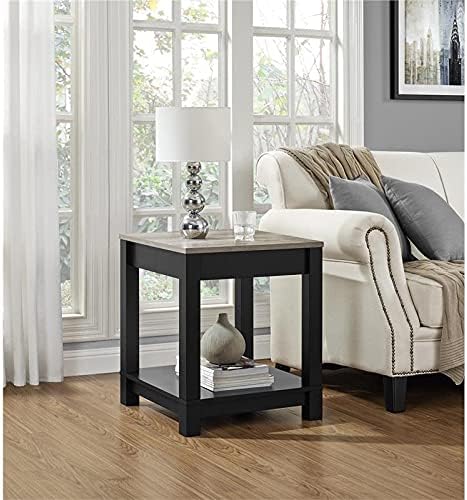 Ameriwood Home Carver End Table, Black